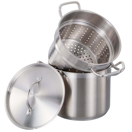 Vollrath Wear-Ever Vegetable and Pasta Cooker Set Aluminum Pot and