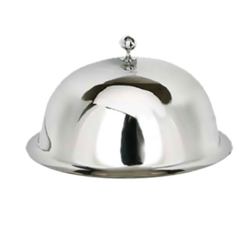 Eastern Tabletop 9412 12 Stainless Steel Dome Plate Cover / Cloche with  Knob