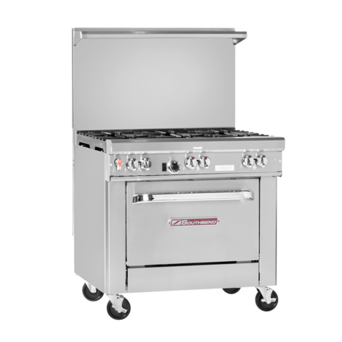 CookRite 36 Gas Combo Range 2 Burners 24 Griddle on Left 26'' Wide Oven 2  Rack