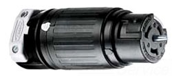 Hubbell Wiring Device-Kellems HBL9450A, Prese Elettriche Industriali, Recipiente Nero Senza Manomissione, 1 Pezzo