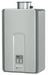 RL75iN RINNAI WATER HTR (INTERNAL) NAT MAX BTUS 180 000 {VA2528FFUD}  W/ISOLATION VALVES | Grove Supply Inc.