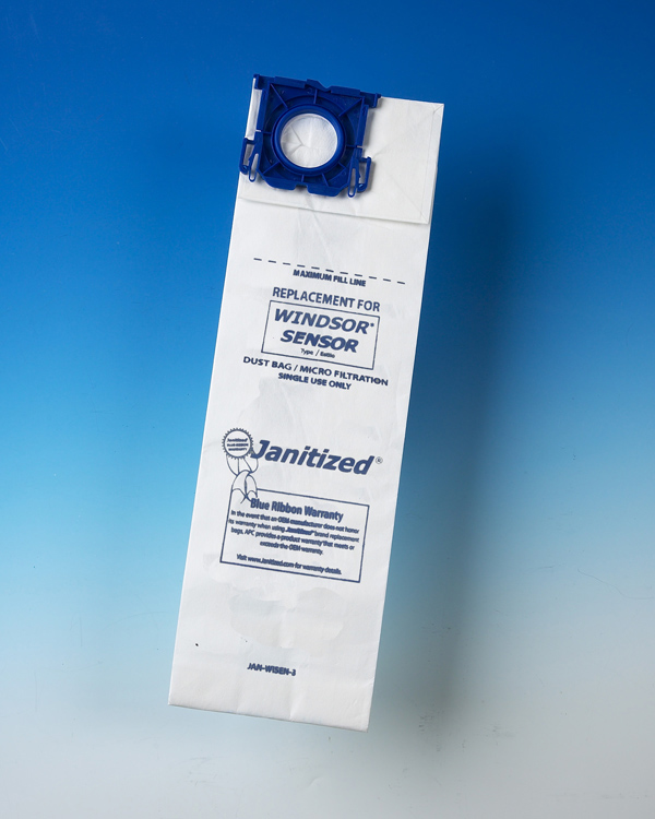 BA8975 Windsor Sensor Paper Bag Microlined SR12 SR15 5300 XP18 XP12 Versamatic Plus Janitized VSP14 VSP18 **10 Pack**