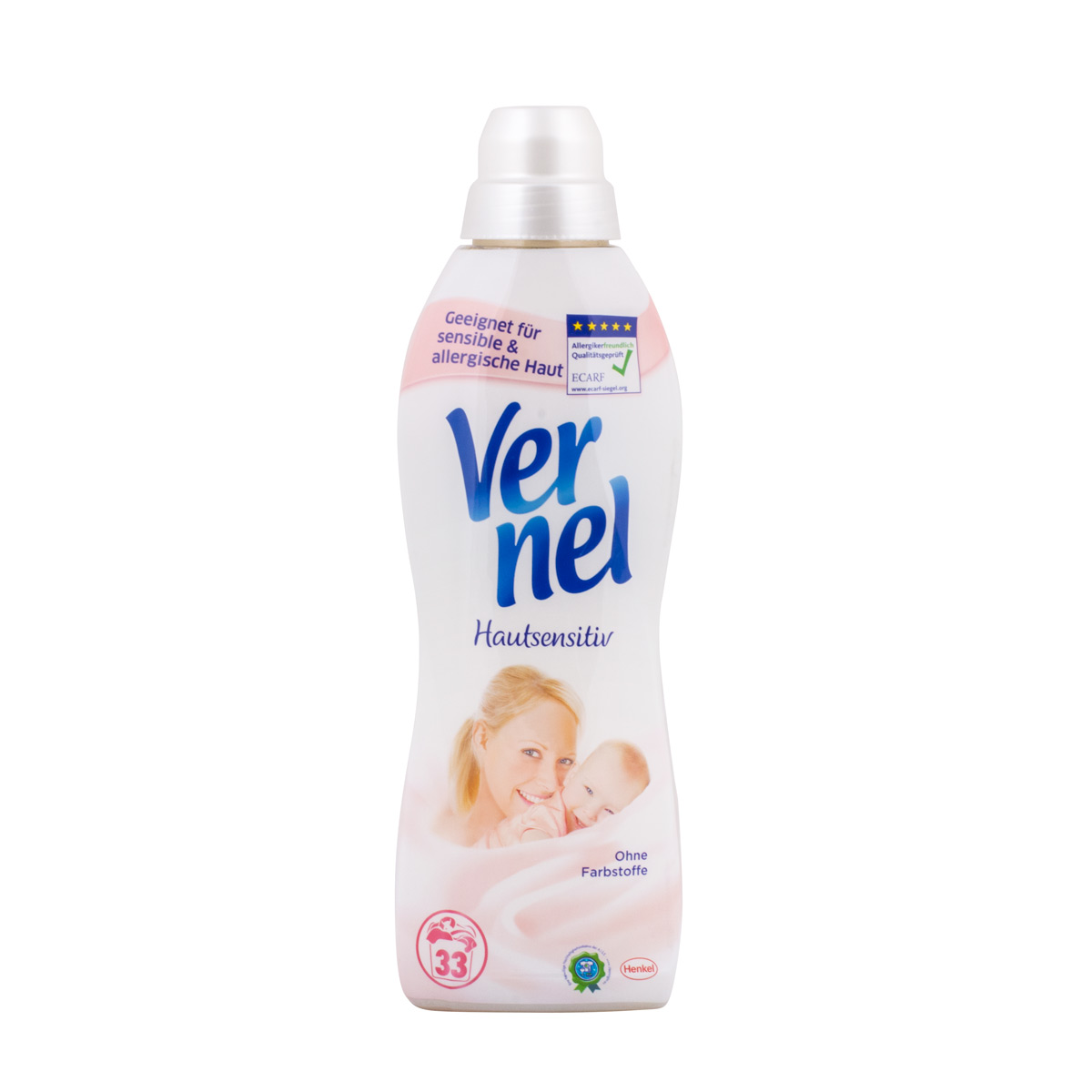 SJ1030 Vernel Softener Almond & Aloe Sensitive Henkel Liquid Fabric Softener *Product of Germany 1L