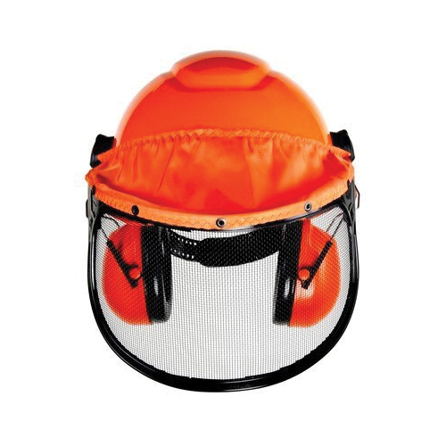 H-706PFK 3M 3M LUMBERJACK HARD HAT SYSTEM H-706PFK, PINLOCK SUSPENSION, MESHVISOR, EAR MUFFS 1 EA/CASE 7010384833