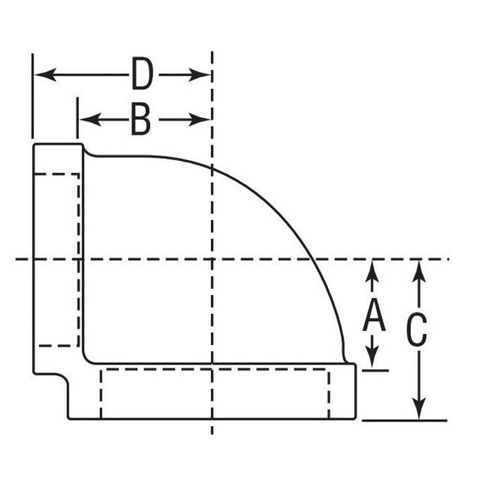 (D) 1X1/2 CI 90 ELBOW