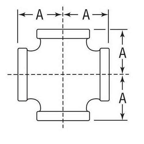 (D) 1/2 GALV MALL CROSS