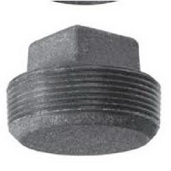 1-1/2 GALV CI SQ HD SOLID PLUG 0319901963