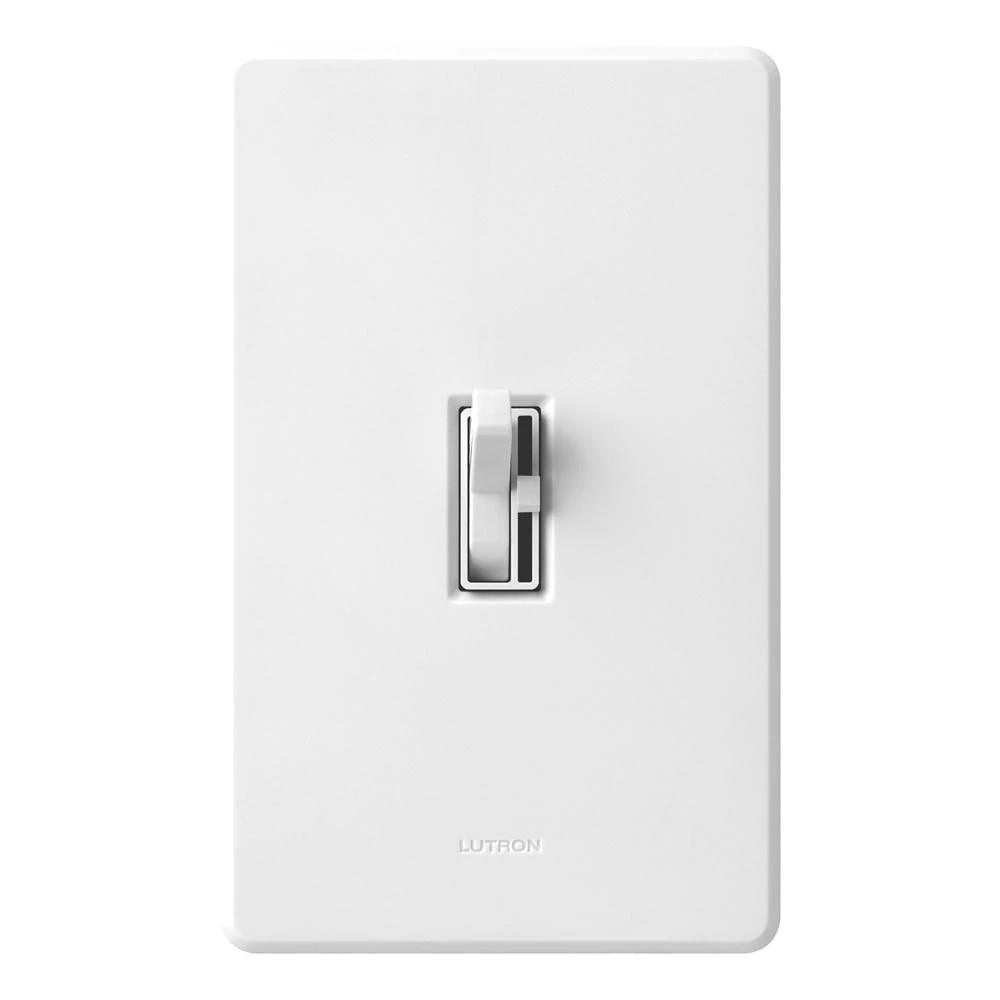 AYCL-153P-WH LUTRON ARIADNI 3WAY/SINGLE POLE 600W (INC/HAL) 150W (CFL/LED) WHITE **BOX PACKAGING