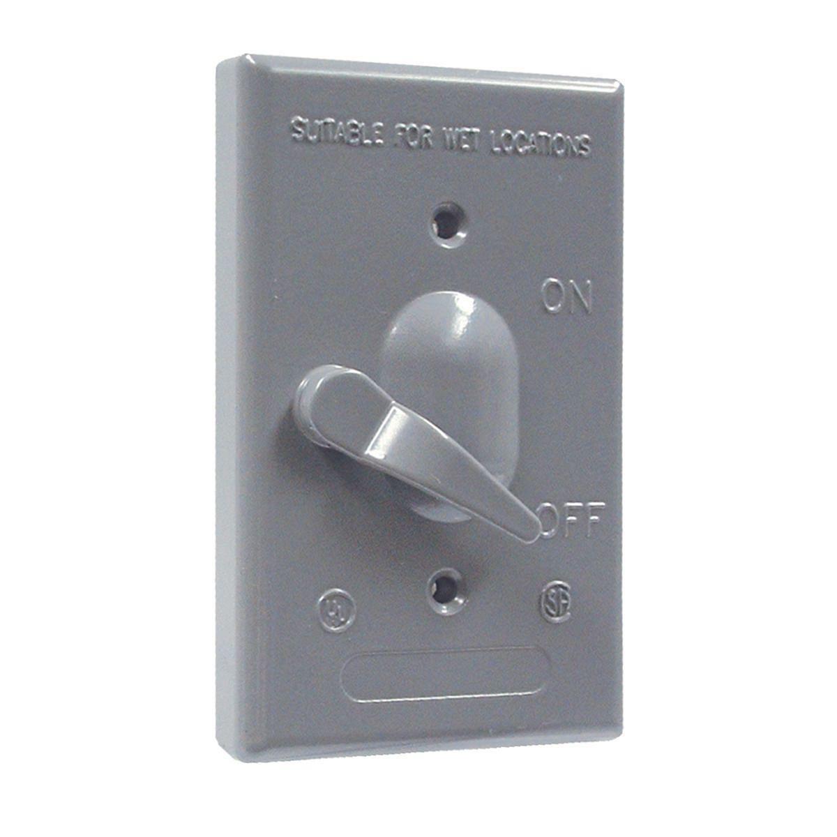 5121-0 RACO 1G VERTICAL WP COVER TOGGLE SP 15A -GRAY
