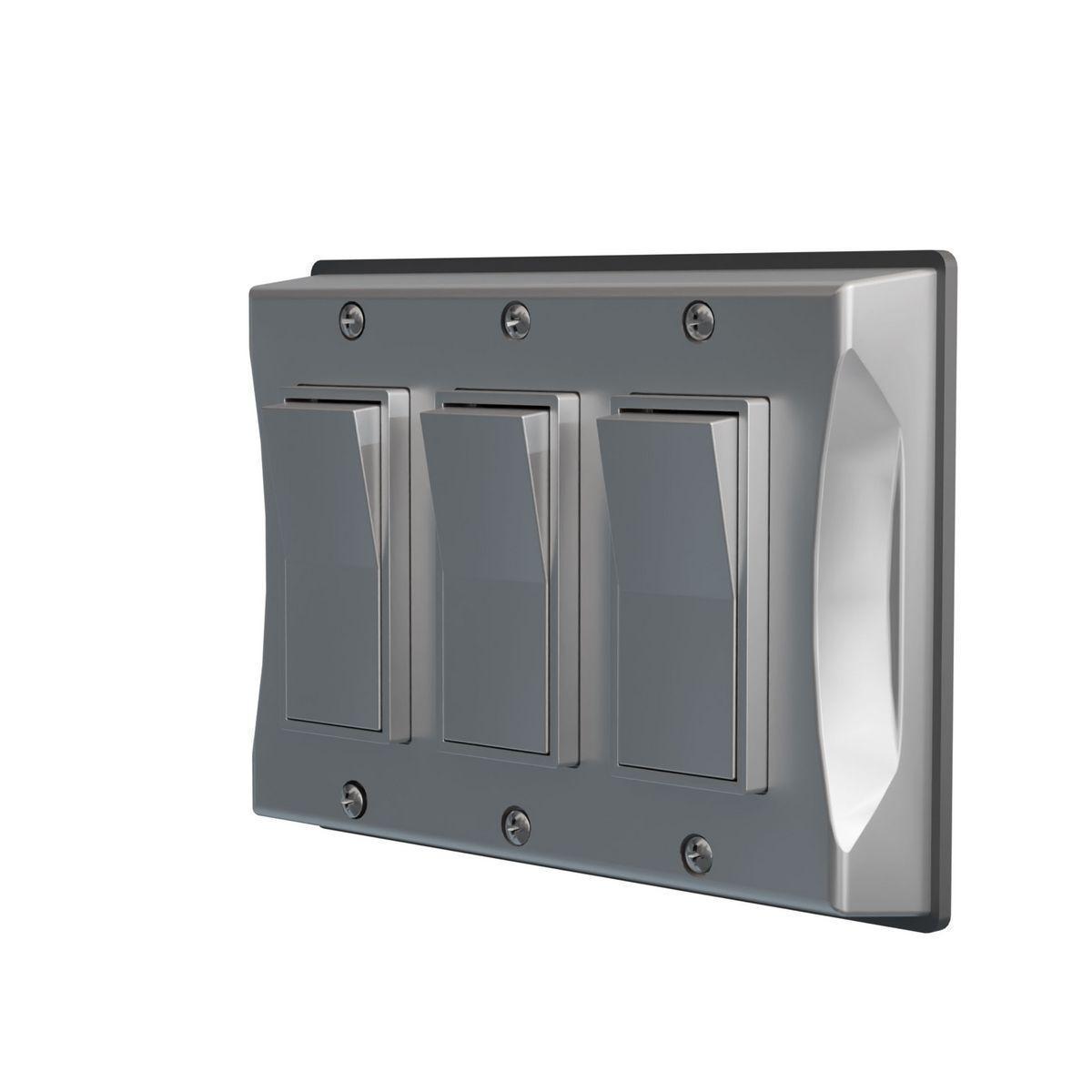 5129-0 RACO 3G WP DECORATOR SWITCH - GRAY COVER ONLY