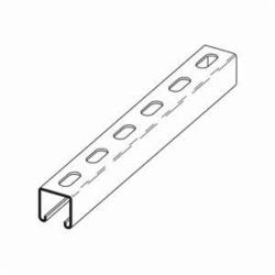 B32SHGALV10 B-LINE CHANNEL, 1 3/8-IN. X 1 5/8-IN., 9/16-IN. X 1 1/8-IN. SLOTTED HOLES, 12 GA., 120-IN..