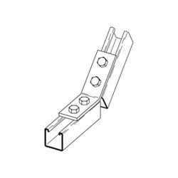 B250SS4 B-LINE FOUR HOLE OPEN ANGLE, 60 DEG., STAINLESS STEEL 304