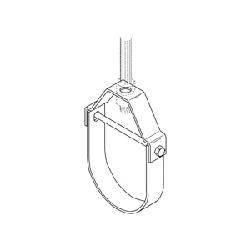 B3100-11/4ZN B-LINE STANDARD CLEVIS HANGER, 1 1/4", 3/8"-16, ZINC PLATED