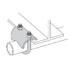 B422-1AL B-LINE RIGHT ANGLE CLAMP, 1-IN., ALUMINUM 78101155024