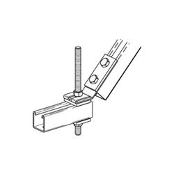 B650-1/2GRN B-LINE SEISMIC RETROFIT BRACKET, 1/2-IN., GREEN
