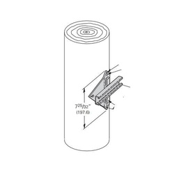 B810-16PLTD B-LINE UTILITY POLE BRACKET, 16" WIDTH, HOT DIP GALVANIZED, AKA B810-16HDG 78101197441