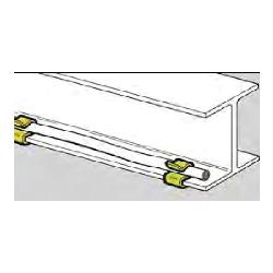 BXL-1519 B-LINE FLEXIBLE CONDUIT/CABLE FASTENER, 5/16-IN. TO 1/2-IN. FLANGE, .570 TO .709 CABLE