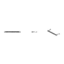 AX103255 48-PORT PANEL 110-MOD 8W8P 568A/B CAT6+ KEYCONNECT BLACK PRELOADED 2U IP5