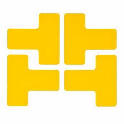 104439 BRADY 2 IN X 5 IN B514 YELLOW FLOOR TS 20/PKG