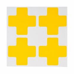 104469 BRADY 2 X 5 IN B514 YELLOW FLOOR CROSSES 20/PK