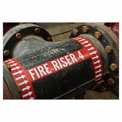 106176 BRADY PIPE MKR TAPE B302,BK/YW,1"X30YD,1RL