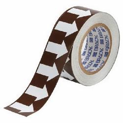 109929 BRADY PIPE MKR TAPE,B946,WT/BRN,2"X30YD,,1RL