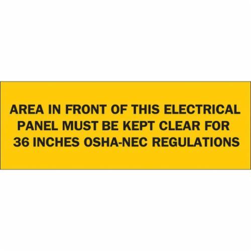122656 BRADY ELECTRICAL HAZARD SIGN