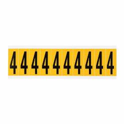 1550-4 - BRADY CARD WITH THE # 4 ON IT. 15 SERIES NUMBERS AND LETTERS CARD.
