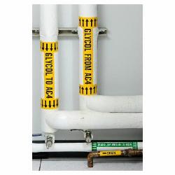 109929 BRADY PIPE MKR TAPE,B946,WT/BRN,2"X30YD,,1RL