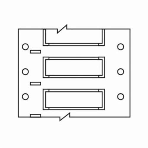B33D-500-2-342 BRADY B33, B342 DS, WHITE, 0.8 X 2" FIT