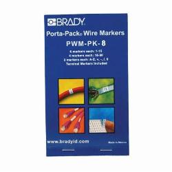PWM-PK-8 BRADY MRKR 450PK 1-15 16-90 A-Z O + - / PCMB8