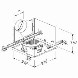 SIG110 DELTA BREEZ 110CFM SINGLE SPEED EXHAUST FAN