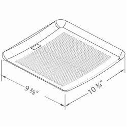 SLM50 DELTA BREEZ 50 CFM 1.0 SONE FAN - 3" DUCT