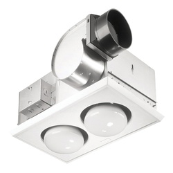 164 NUTONE BULB HEATER 2-BR40 INCAND. / FAN 70CFM