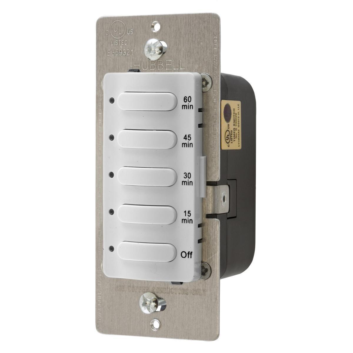 DT5060W HUBBELL TIMER 60MIN, 8.3A 120/277V , WHITE 78358525644