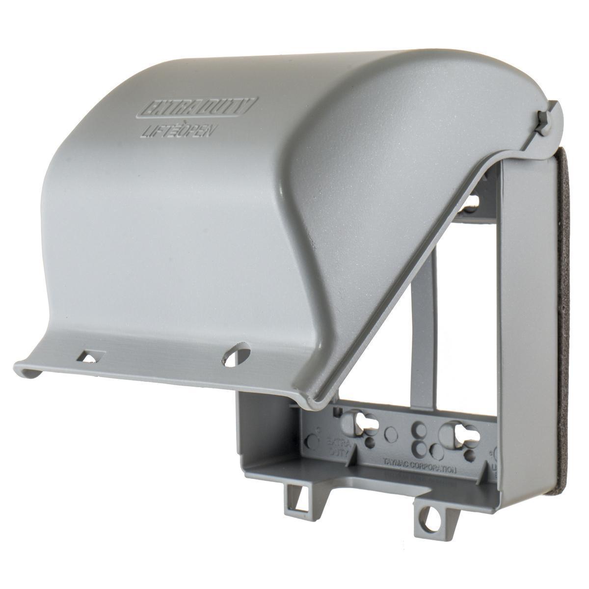 WP262E HUBBELL W/PROOF CVR, 2-G, TWO GFCI, CAST ALUM, 78358544989