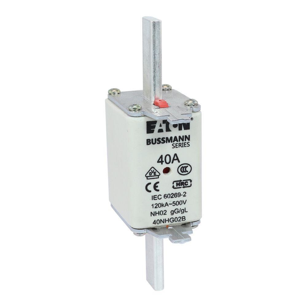 40NHG02B BUSSMANN NH FUSE 40A 500V GG/GL SIZE 02