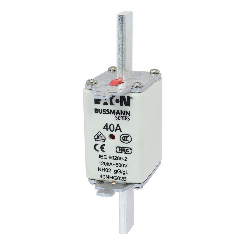 40NHG02B BUSSMANN NH FUSE 40A 500V GG/GL SIZE 02