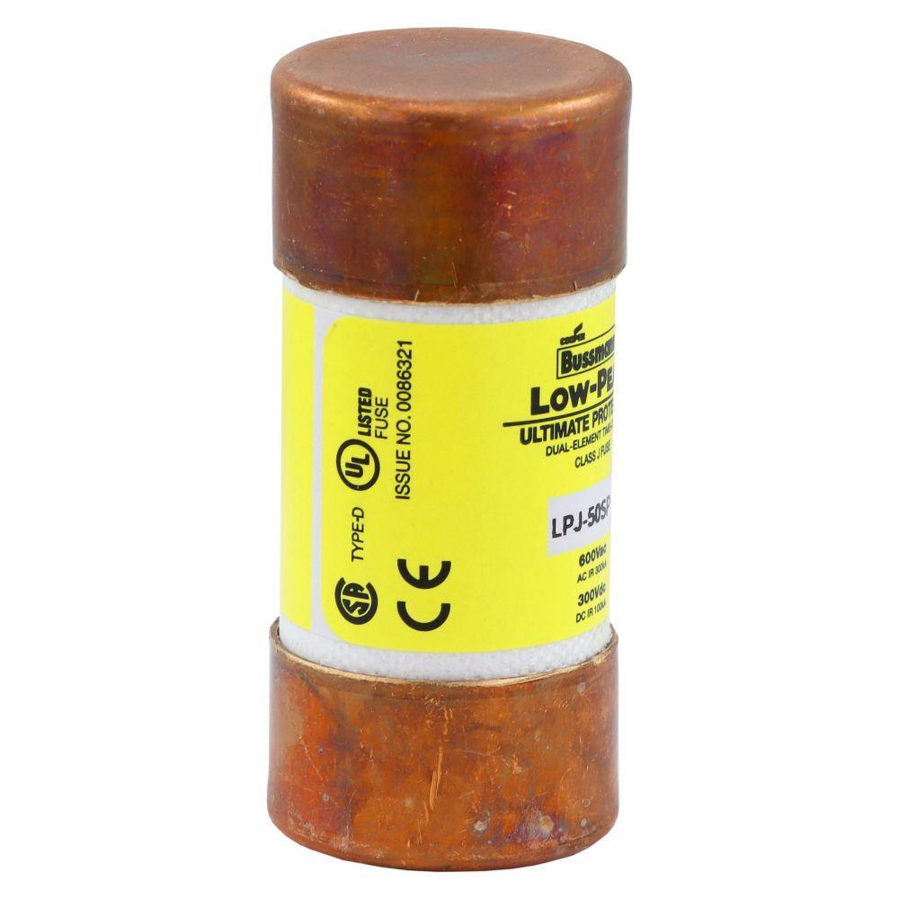 LPJ-50SP BUS FUSE 600V LOW PEAK CLASS J 50 AMP