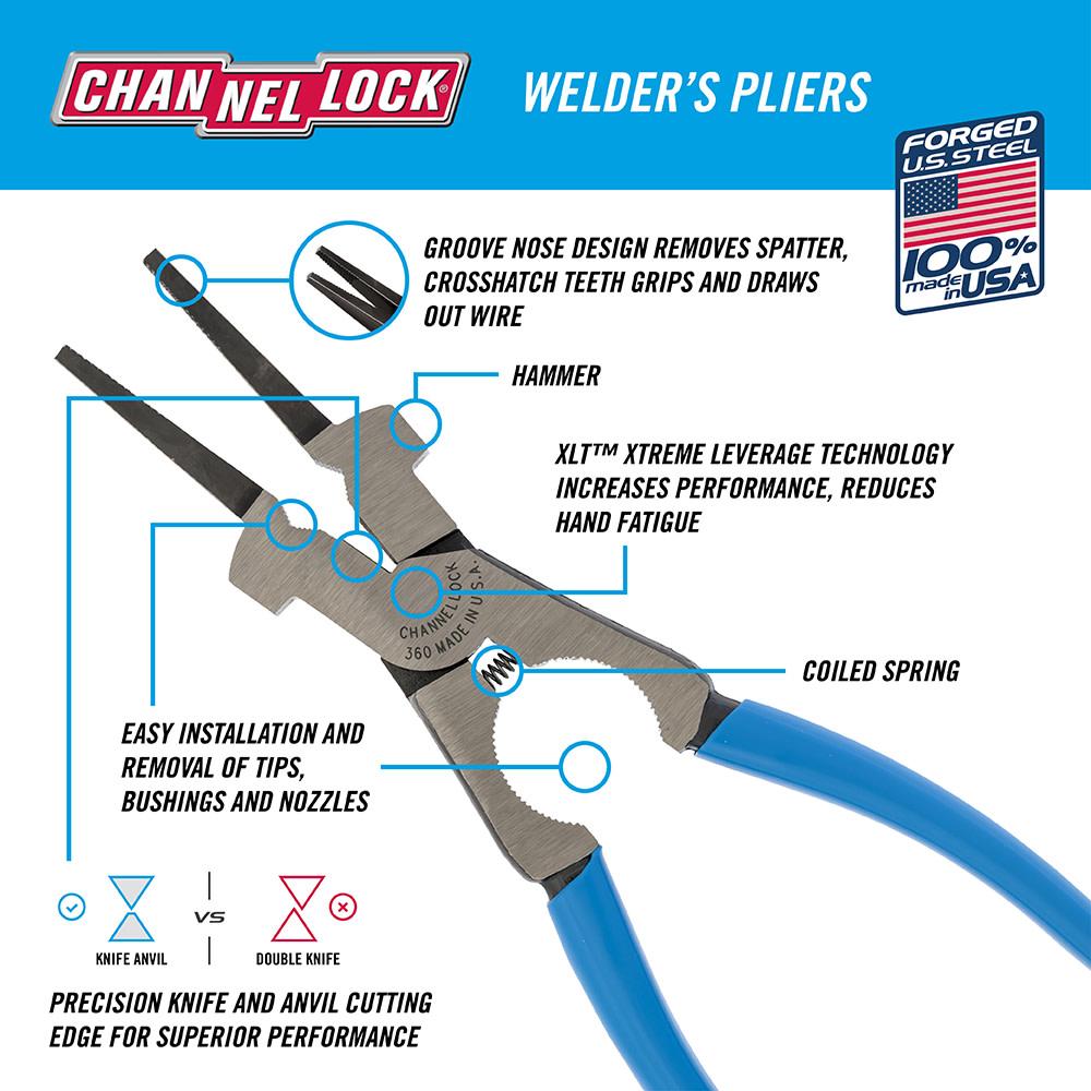 360 CHNLLOCK 9X2 WELDING PLIER