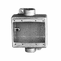 FSC222 CRS-H 3/4 2GANG FEED-THRU FS BOX..
