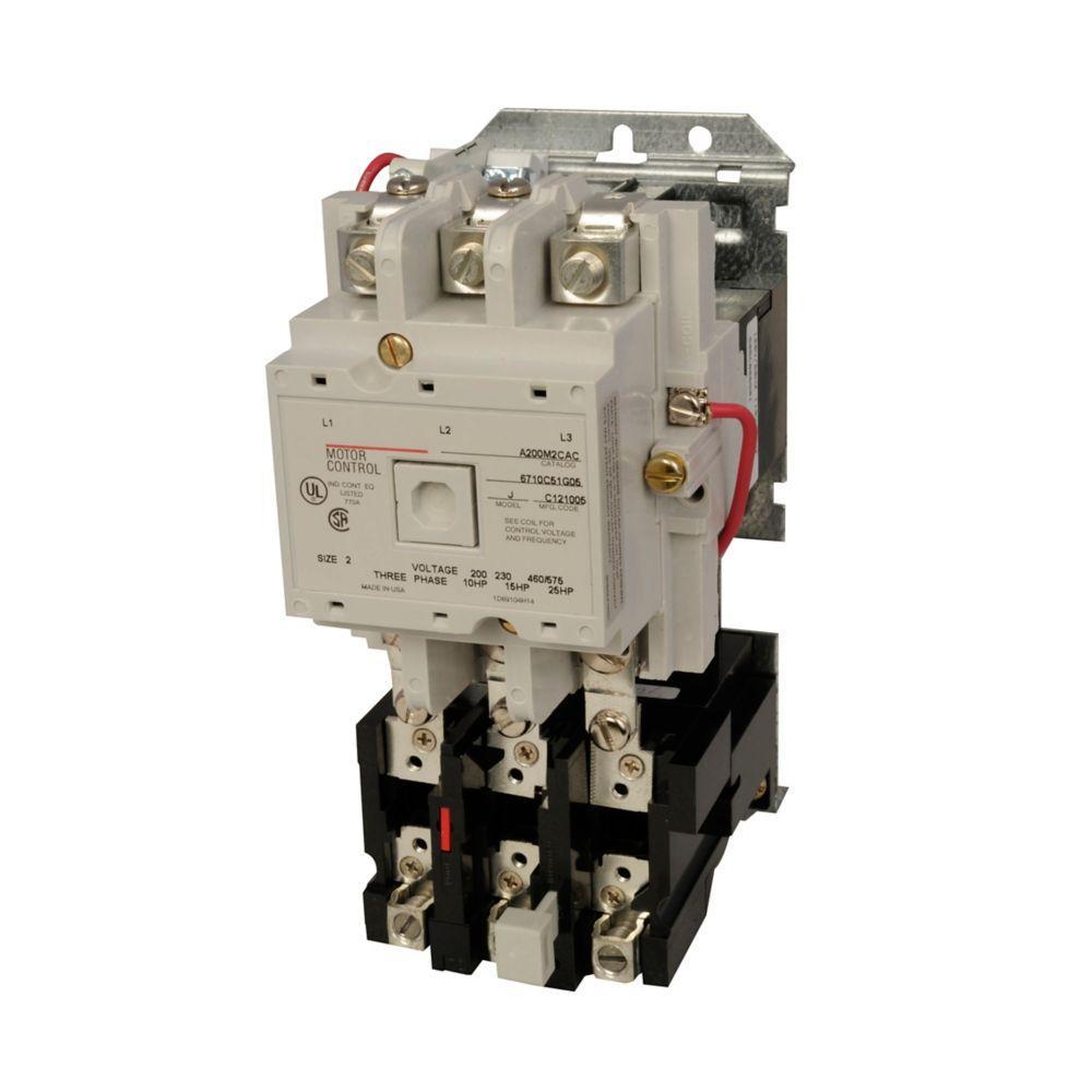 A200M2CAC CH A200 STARTER SIZE 2 OPEN 3 POLE 120V 60HZ COIL