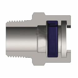 1/2 QM62 PLTD FXM DIX-LOCK COUPLING