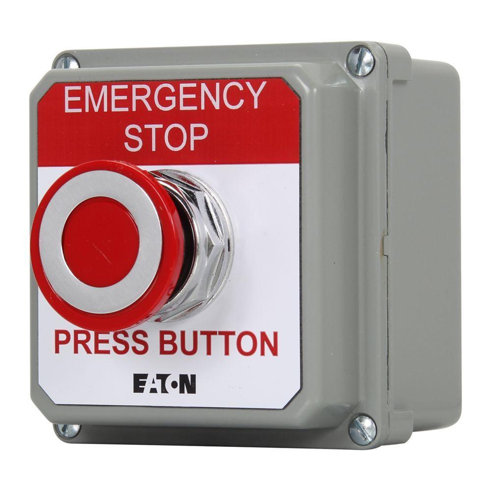 10250T5B62-S101 CH PRESS BUTTON STATION EMERG STOP - GRY 1NO/1NC CONTACT BLOCK