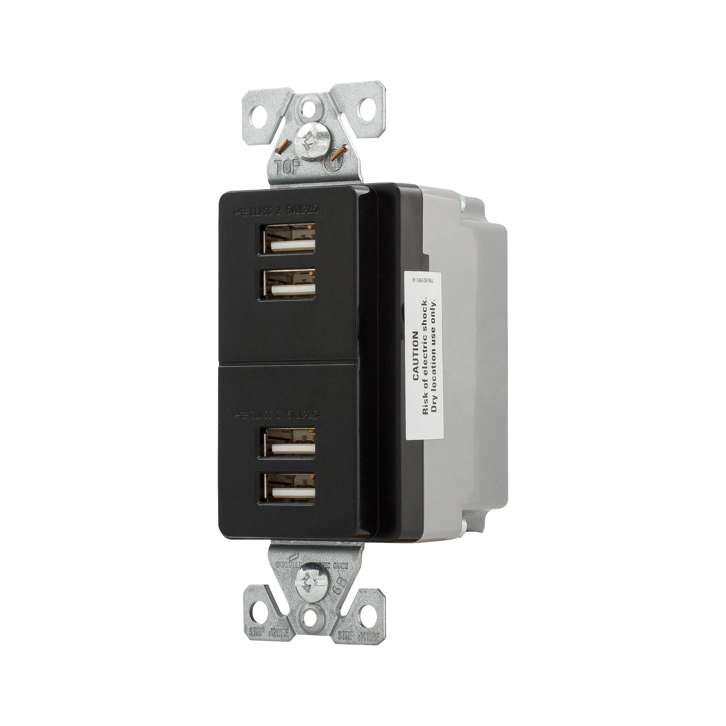 7750BK-BOX CWD USB CHARGING STATION, 5V DC 50.A, BK 03266473704