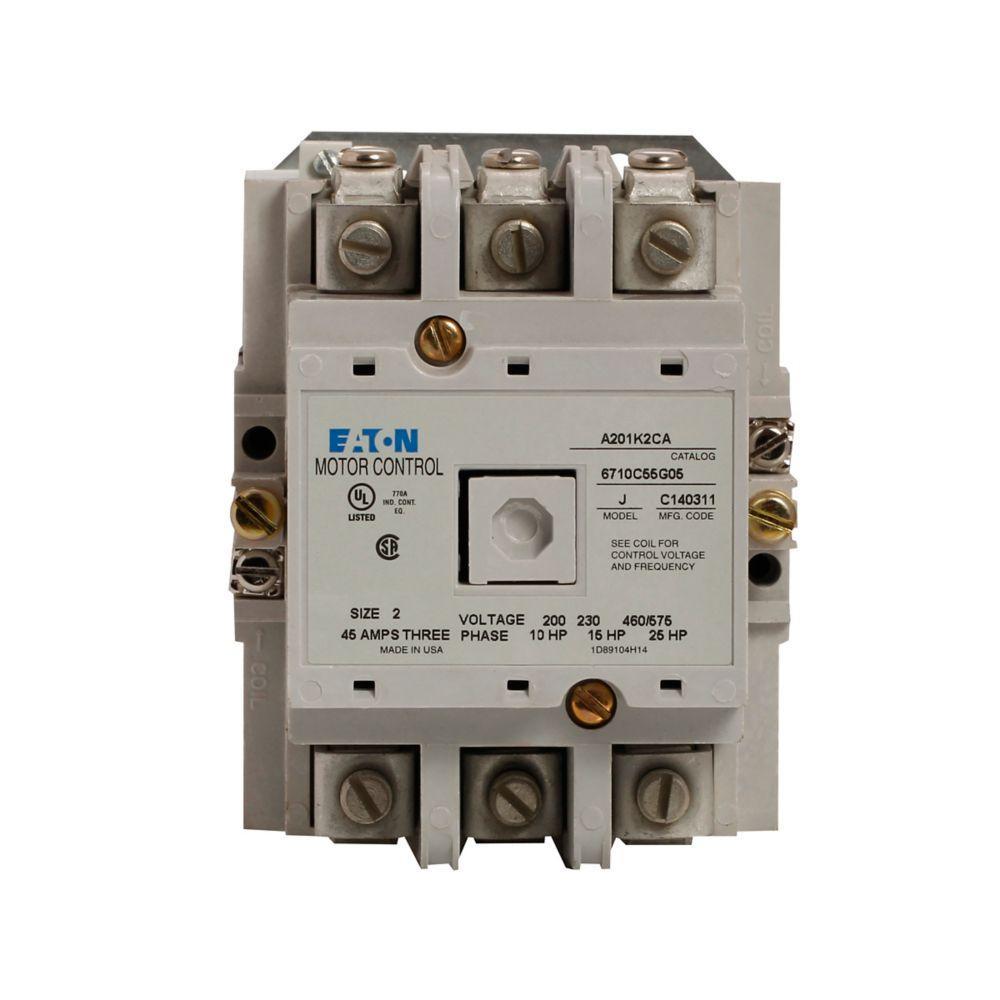 A201K2BA CH A201 - CONTACTOR, SIZE 2, OPEN, 2 POLE, 120V / 60HZ COIL