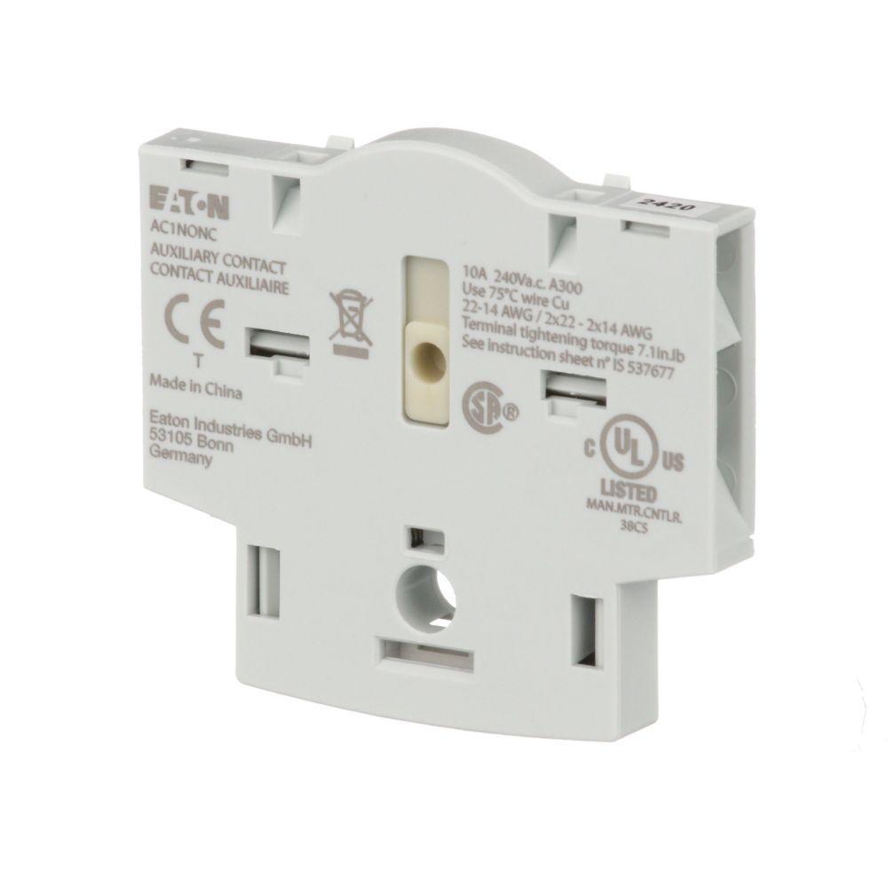 AC1NONCDELL CH AUX CONTACTS,1NO/1NC,FOR ROTARY DISC,FRAMES D&E,LOW LEVEL