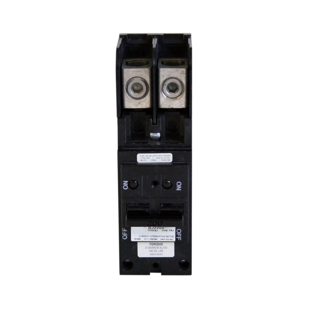 BJ2200 CH CIRCUIT BREAKER 2P 200 AMP 120/240V..