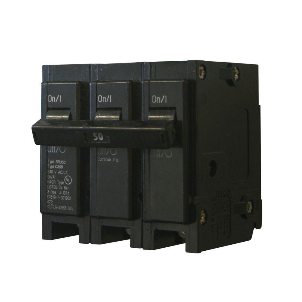 BR350 CH CIRCUIT BREAKER 3P 50 AMP 240V..