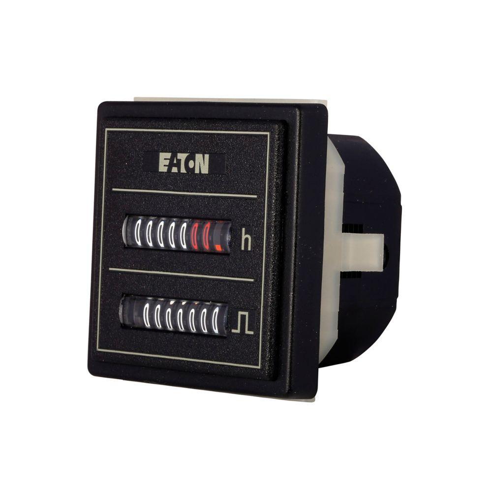 CEC-55PM-406 DURANT COMBINATION HR METER/COUNTER, 55mm SQ DOOR MOUNT, 100-130VAC